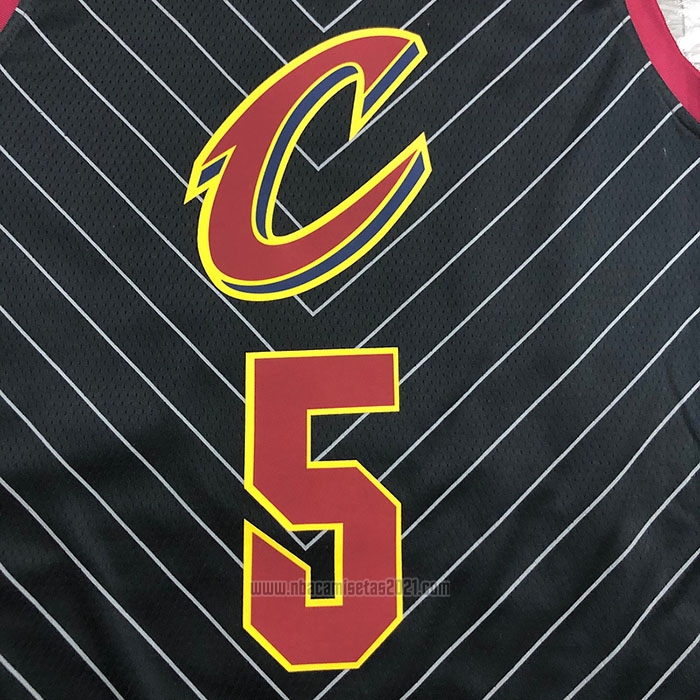 Camiseta Cleveland Cavaliers Dennis Smith Jr. #5 Statement 2020-21 Negro